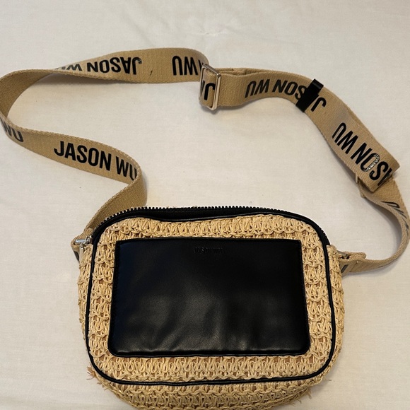 Jason Wu Woven Beige and Black Crossbody - Picture 2 of 8